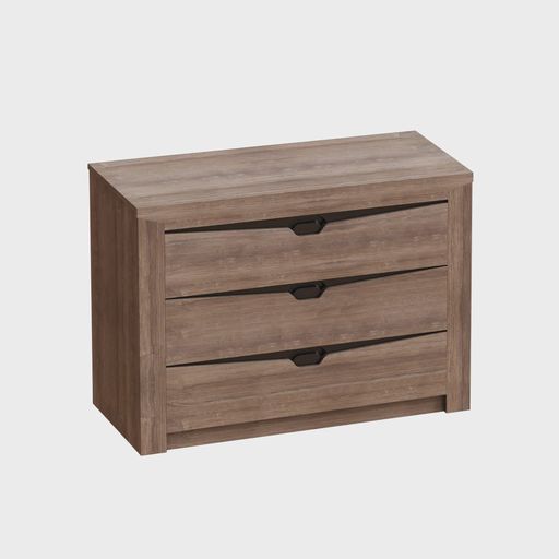 Комод «Соренто», 3 ящика, коричневый